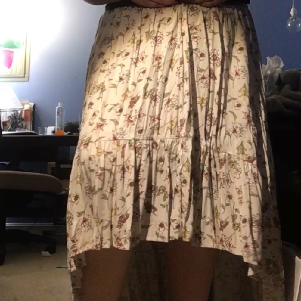 Plus size floral skirt